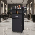 Karl Home Beauty Storage Trolley Salon Cart Black