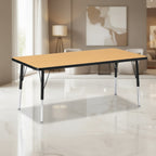 Jonti-Craft Berries Elementary Height Color Top Rectangle Table 30 x 60 in Black