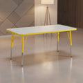 Jonti-Craft Berries Elementary Height Color Edge Rectangle Table (24 x 48) in Yellow