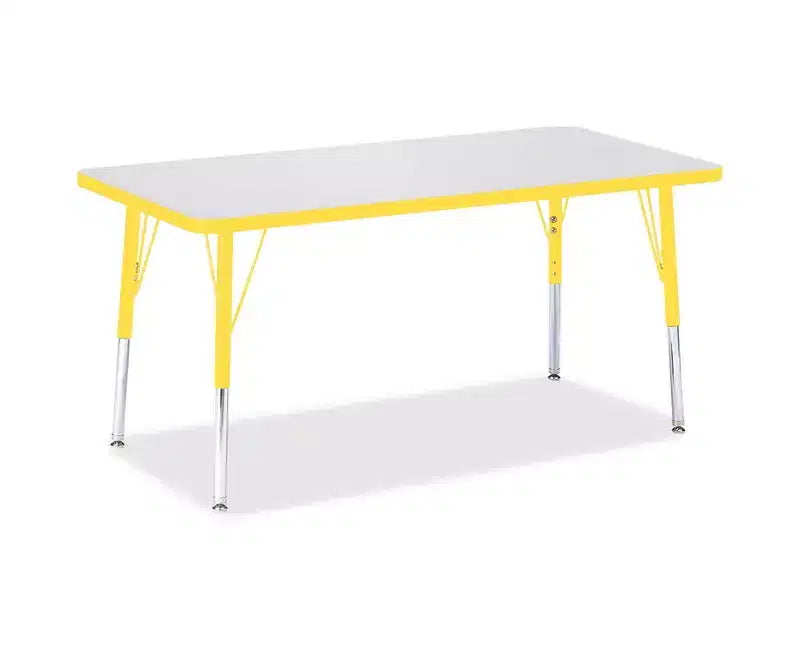 Tavolo attività rettangolare per bambini, 24 x 48 pollici