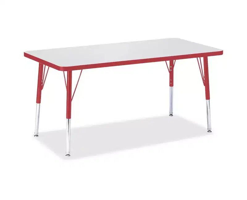 Tavolo attività rettangolare per bambini 24 x 48 pollici