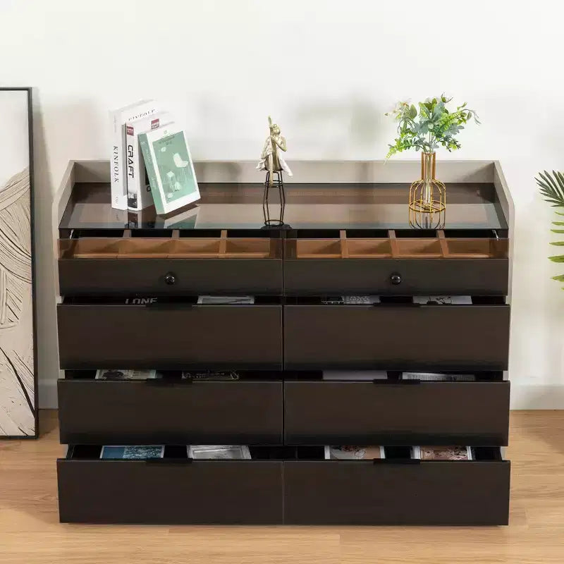 Cassettiera multi-cassetto con ripiano superiore aperto