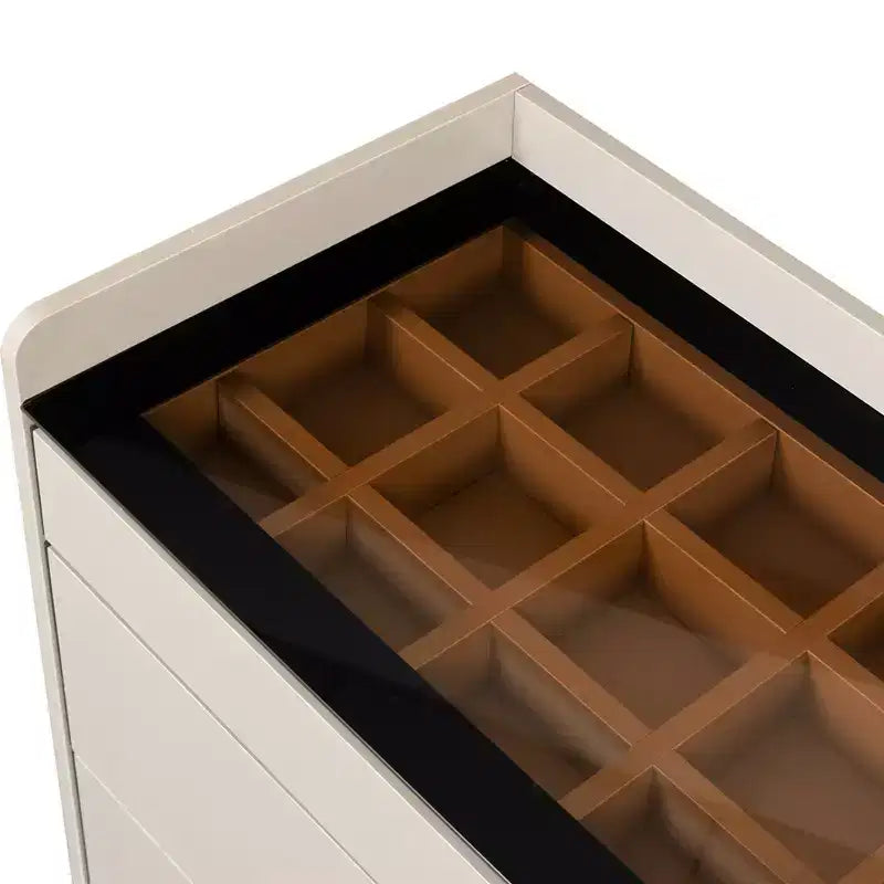 Cassettiera multi-cassetto con ripiano superiore aperto