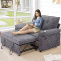 Dyonery 3-in-1 Convertible Sofa Bed, Pull Out Sleeper Sofa with USB Charging Station & Adjustable Backrest