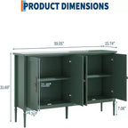 59-Inch-Modernes Sideboard mit 4 Türen und verstellbaren Einlegeböden