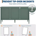 59-Inch-Modernes Sideboard mit 4 Türen und verstellbaren Einlegeböden