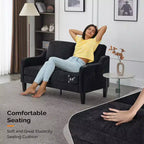 Loveseat-Sofa mit quadratischen Armlehnen, 53.5"