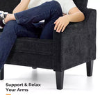 Loveseat-Sofa mit quadratischen Armlehnen, 53.5"