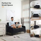 Loveseat-Sofa mit quadratischen Armlehnen, 53.5"