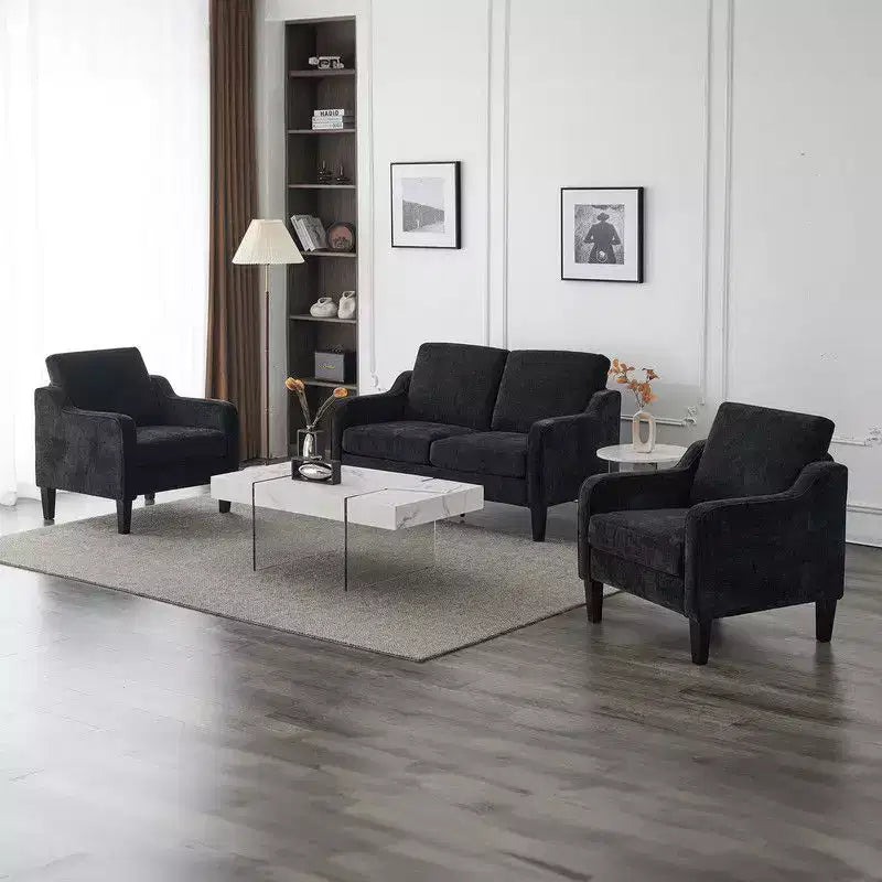 Divanetto da 53,5" con braccioli quadrati