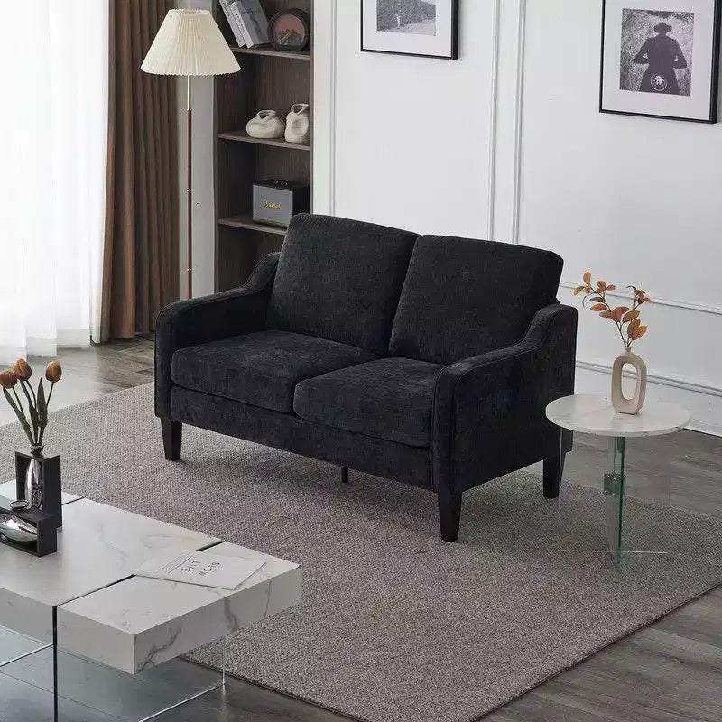 Divanetto da 53,5" con braccioli quadrati