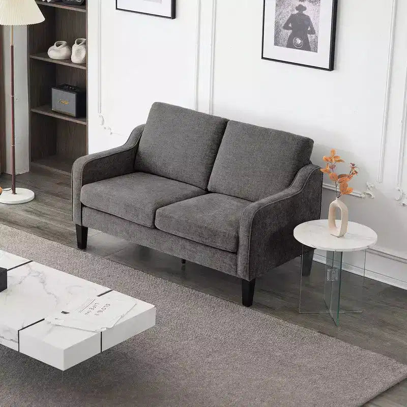 Divanetto da 53,5" con braccioli quadrati