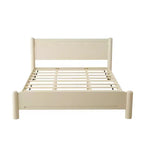 Base letto a piattaforma in legno con testiera – Misura Queen e King