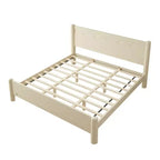 Base letto a piattaforma in legno con testiera – Misura Queen e King