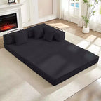 Converteerbare slaapbank van 66 inch met kussens
