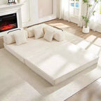 Converteerbare slaapbank van 66 inch met kussens