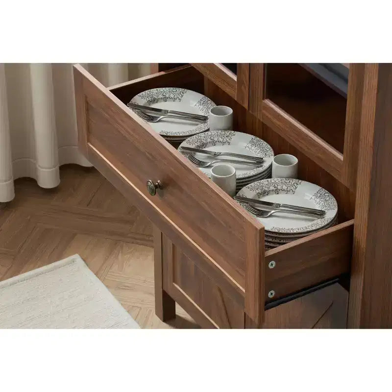 Dispensa Alta da Cucina con Cassetto e 4 Ante