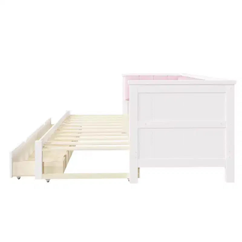 Divano letto espandibile da Twin XL a King con 2 cassetti portaoggetti e schienale imbottito