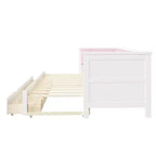 Divano letto espandibile da Twin XL a King con 2 cassetti portaoggetti e schienale imbottito