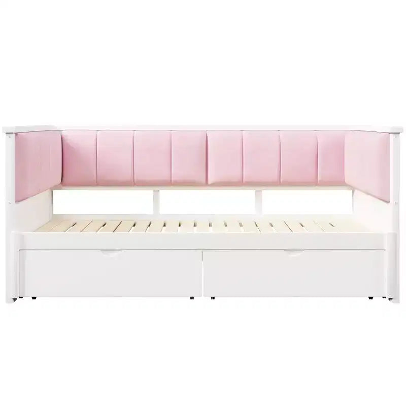Divano letto espandibile da Twin XL a King con 2 cassetti portaoggetti e schienale imbottito