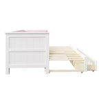 Divano letto espandibile da Twin XL a King con 2 cassetti portaoggetti e schienale imbottito