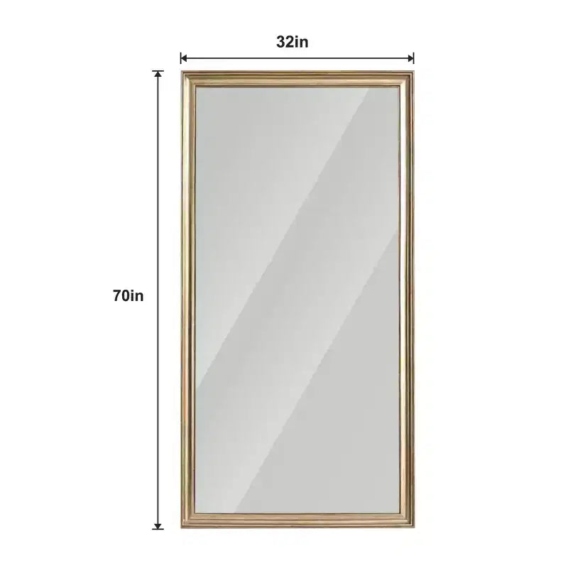 Specchio intero da parete con cornice in legno