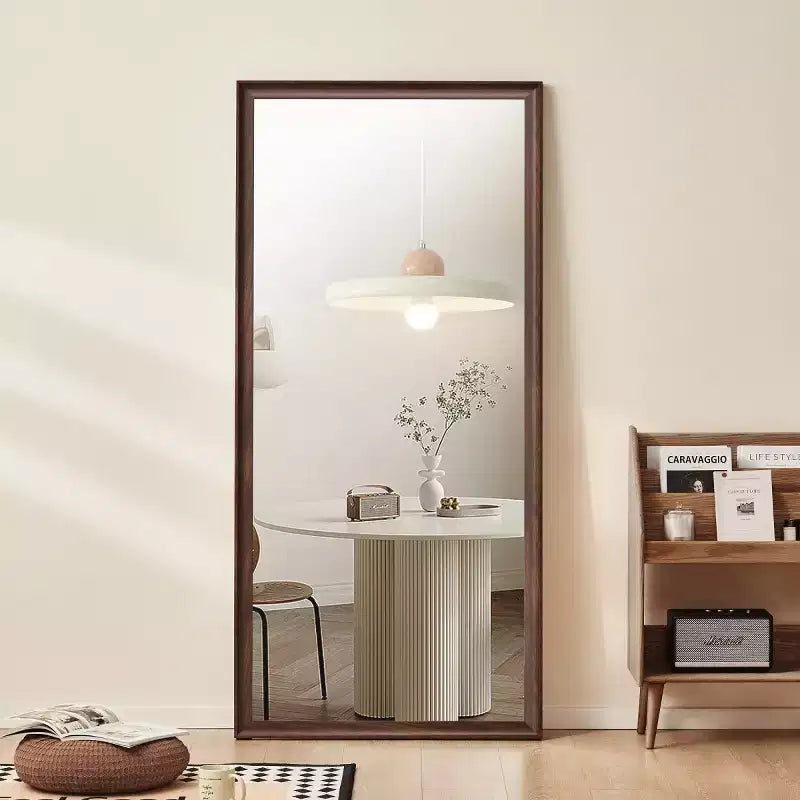 Specchio intero da parete con cornice in legno