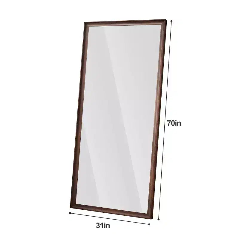 Specchio intero da parete con cornice in legno