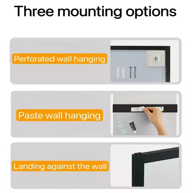Specchio intero da parete con cornice in legno
