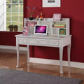 Scrivania per bambini con 3 cassetti, colore bianco