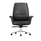 Ergonomischer Bürostuhl mit Aluminiumrahmen und Kunstledersitz