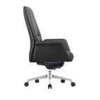 Ergonomischer Bürostuhl mit Aluminiumrahmen und Kunstledersitz