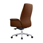 Ergonomischer Bürostuhl mit Aluminiumrahmen und Kunstledersitz