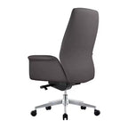 Ergonomischer Bürostuhl mit Aluminiumrahmen und Kunstledersitz