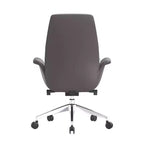 Ergonomischer Bürostuhl mit Aluminiumrahmen und Kunstledersitz