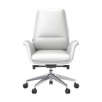 Ergonomischer Bürostuhl mit Aluminiumrahmen und Kunstledersitz