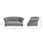 Chesterfield-Schlafsofa für Hunde – Mittel